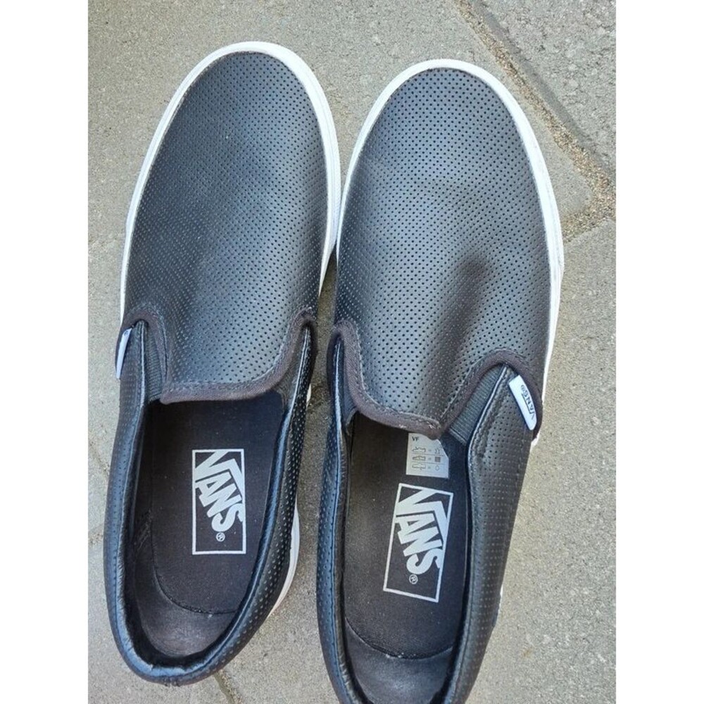 Vans Classic Slip-On Black Perforated Sneakers